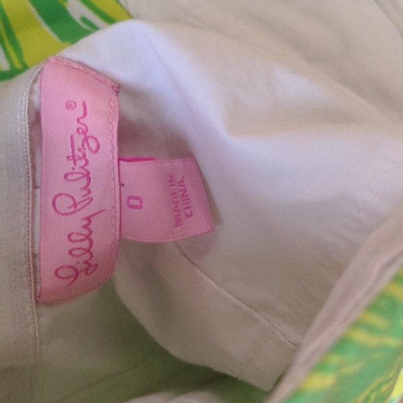 Lilly White & Green Strapless Dress with Lillypad and Frog Print 0 - Picture 4 of 8